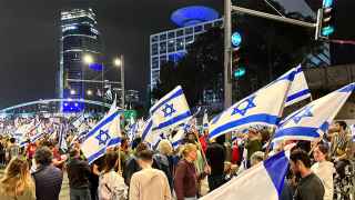 Акция протеста в Тель-Авиве